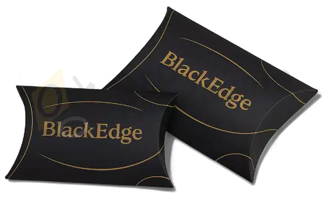 customized black pillow packaging